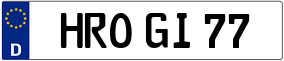 Truck License Plate